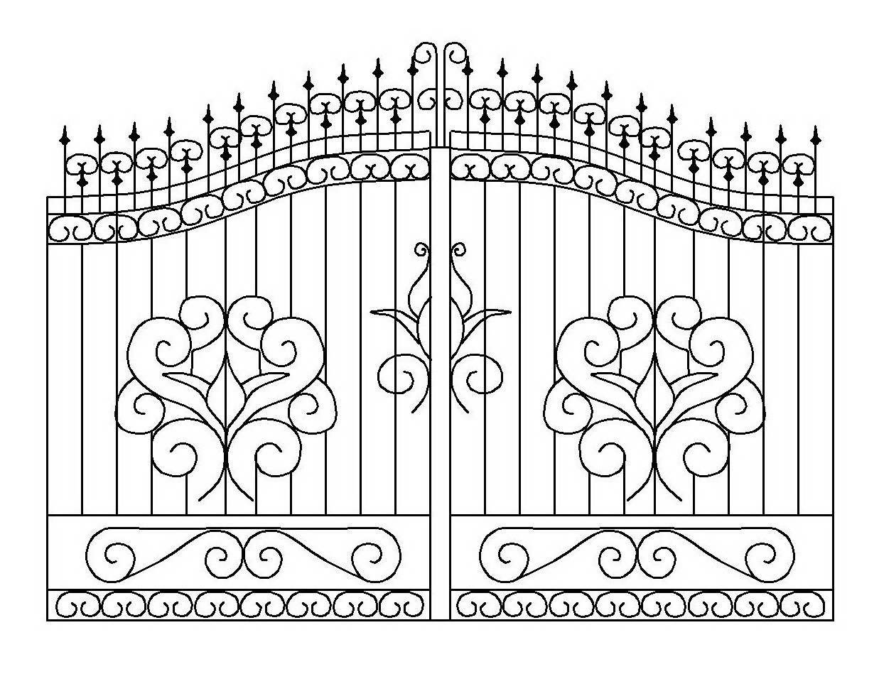 Ворота кованые рисунки